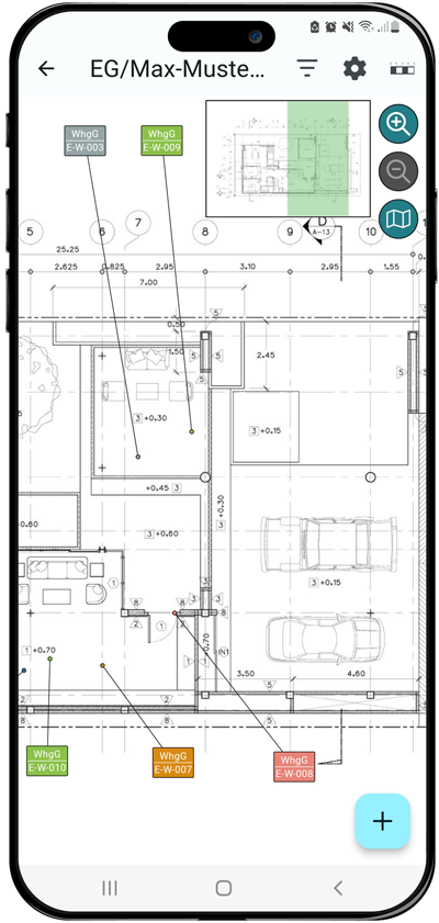 mobiPlan Smartphone-App auf Android